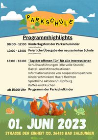 Flyer Kindertagsfest Parkschule (Seite 2)